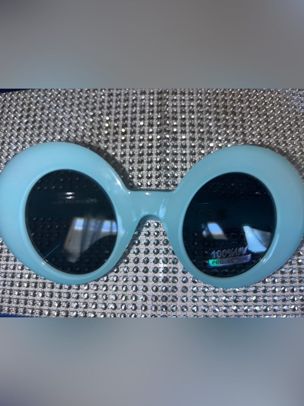 Light Blue Round Women’s Sunglasses - Unbranded
